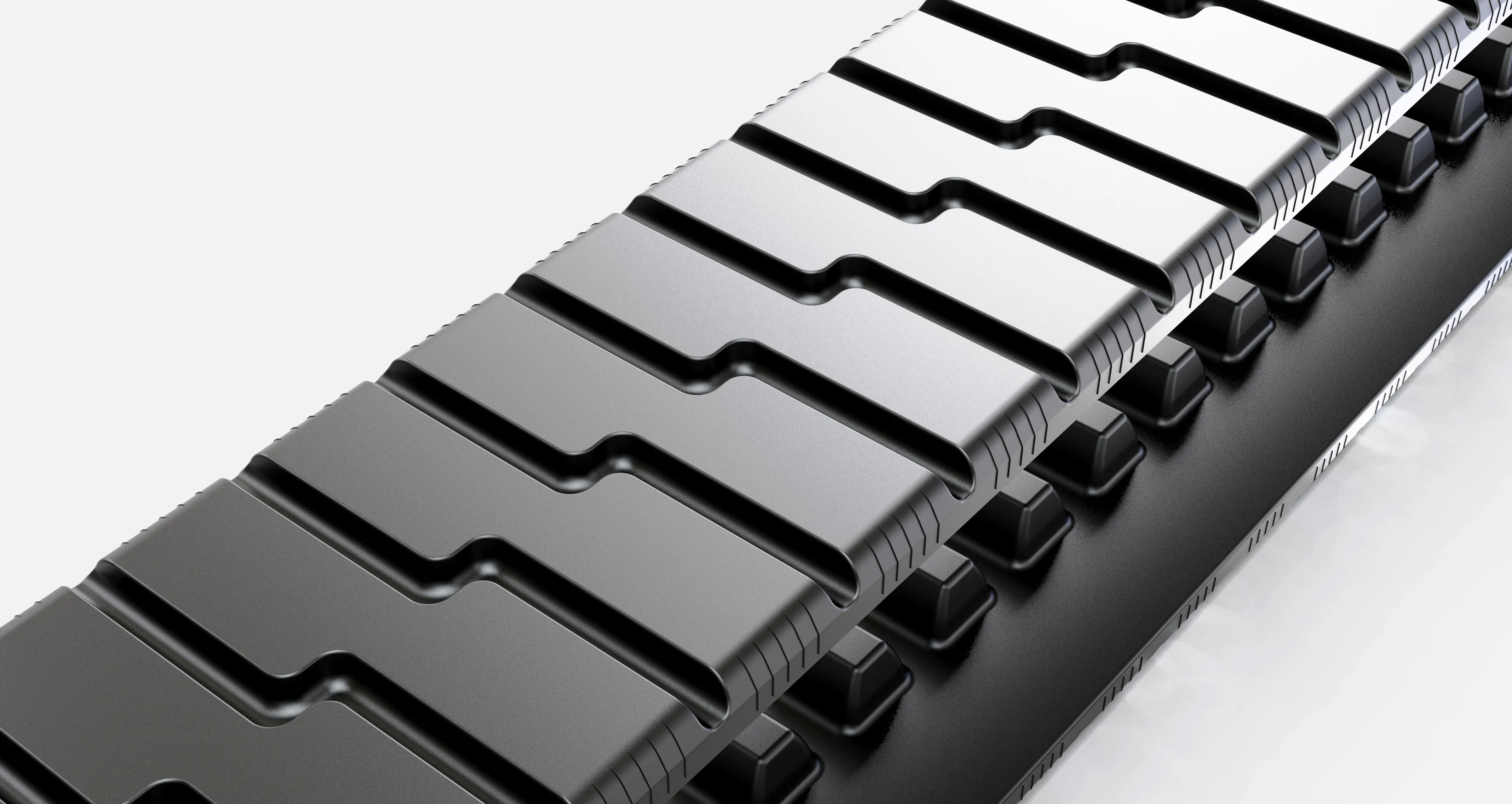 330X18 Rubber Paver Tracks, Traction, For Roadtec Asphalt Pavers, RP-195 (RP195)