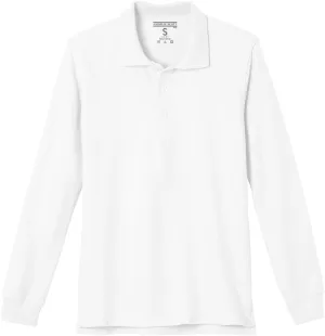 Andrew Scott Kids| Boys' Girls Long Sleeve Pique Polo Shirts | School Uniform Polo Shirts | Multi Packs
