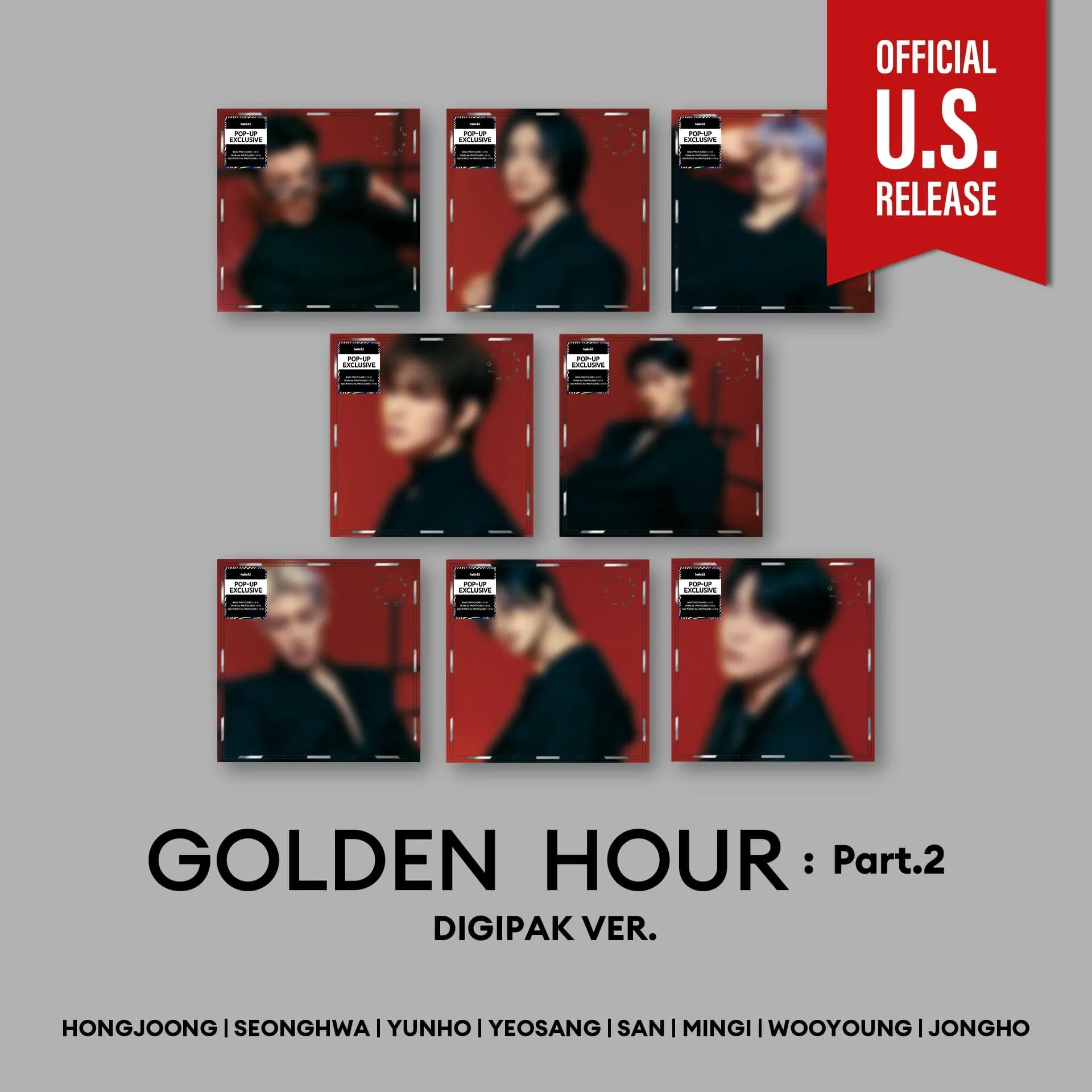 ATEEZ - GOLDEN HOUR: Part.2 (Digipak) - Pop-Up Exclusive
