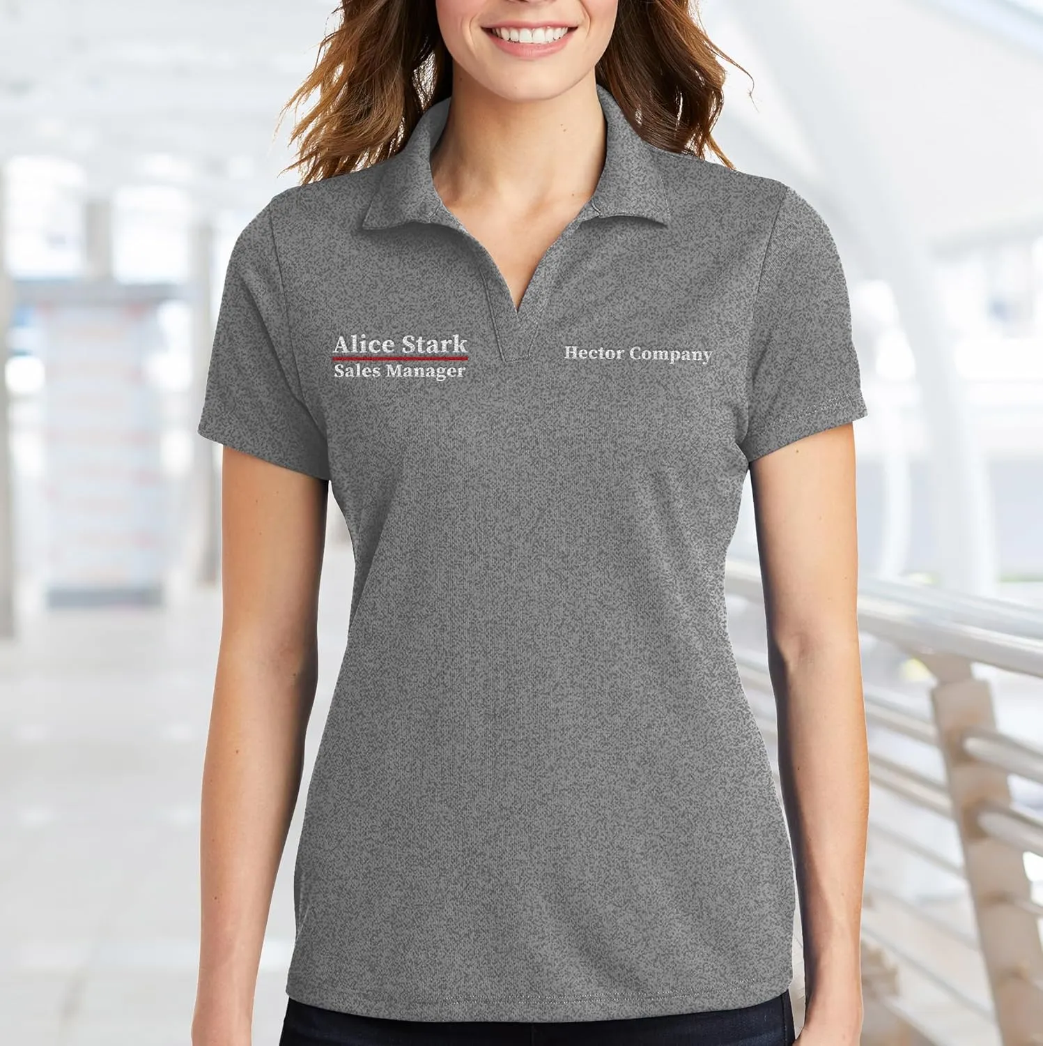 Custom Embroidered Polo Shirts for Women Personalized Embroidery Add Your Text Name