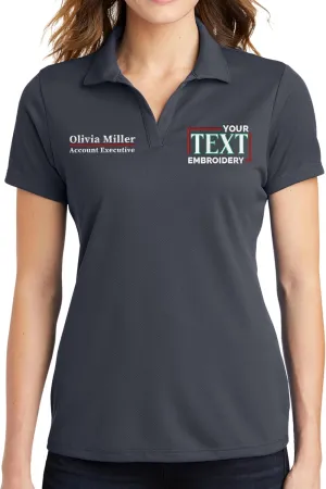 Custom Embroidered Polo Shirts for Women Personalized Embroidery Add Your Text Name