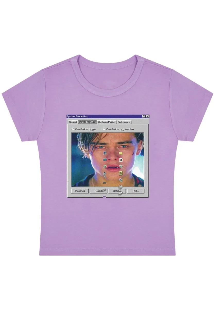 Custom Photo System Tears Y2K Baby Tee
