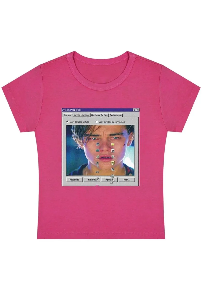 Custom Photo System Tears Y2K Baby Tee
