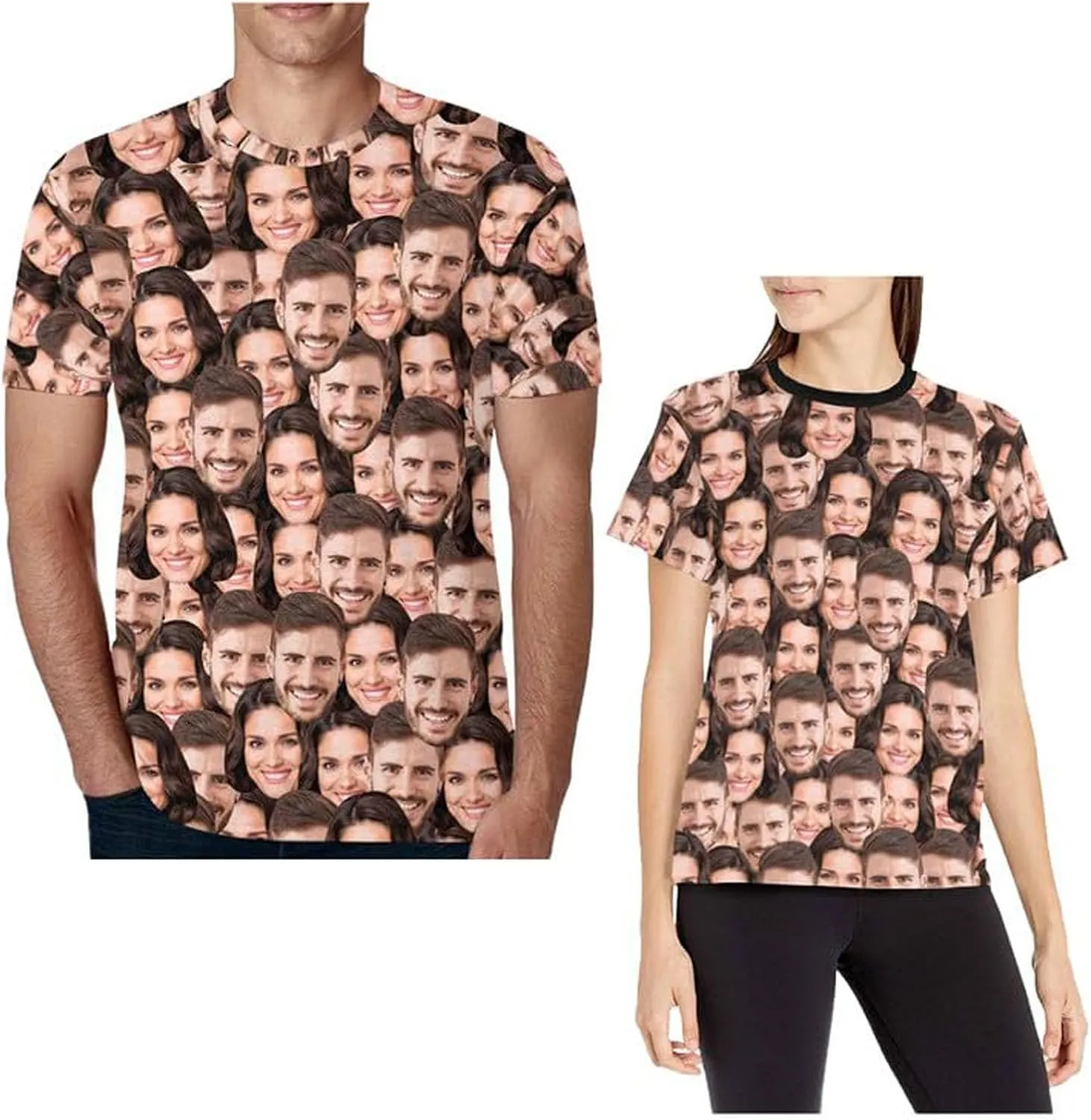 Custom T Shirts Add Your Own Custom Photo Text Name Personalized Shirt Men Boyfriend Face Printed Gifts Customized-8 Sizes