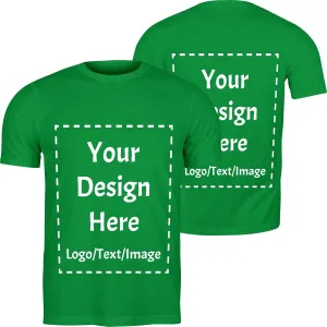 Custom T Shirts Made in USA Bulk Customized Heavy Cotton T-Shirts Design Your Own Personalized Shirts Wit Logo Text