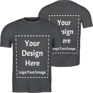 Custom T Shirts Made in USA Bulk Customized Heavy Cotton T-Shirts Design Your Own Personalized Shirts Wit Logo Text