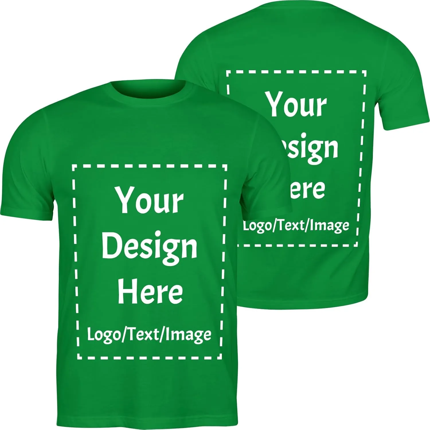 Custom T Shirts Made in USA Bulk Customized Heavy Cotton T-Shirts Design Your Own Personalized Shirts Wit Logo Text