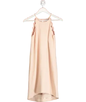 M&S Blush Pink Scalloped Edge Shift Dress UK 10