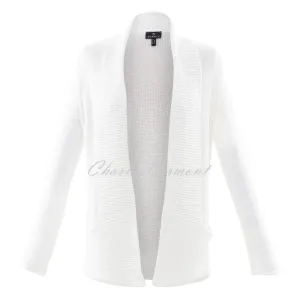 Marble Longline Cardigan – Style 6028-102 (White)