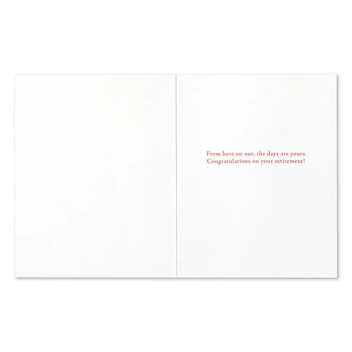 Retirement Card - “…enjoy more, experience more.” —Anaïs Nin